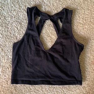 Charolette Russe crop top, black size XS